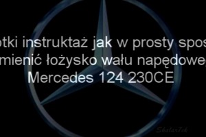 Mercedes 124 Wymiana łożyska na wale